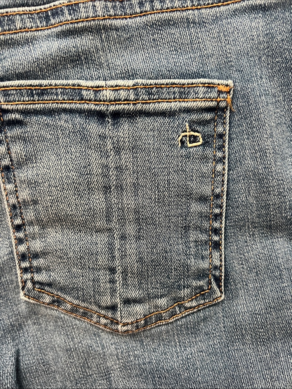 Rag & Bone Skinny Ankle Jeans Modele Blue Levee W2595K20LEV Size 26 - Picture 6 of 7